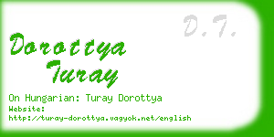 dorottya turay business card